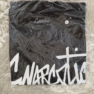 Gnarcotic Black and White Graphic T-Shirt